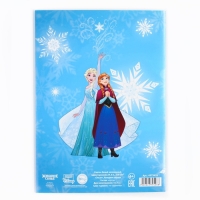 Картон белый, А4, 8 листов, мелованный, односторонний, в папке, 210, г/м&sup2;, Холодное сердце