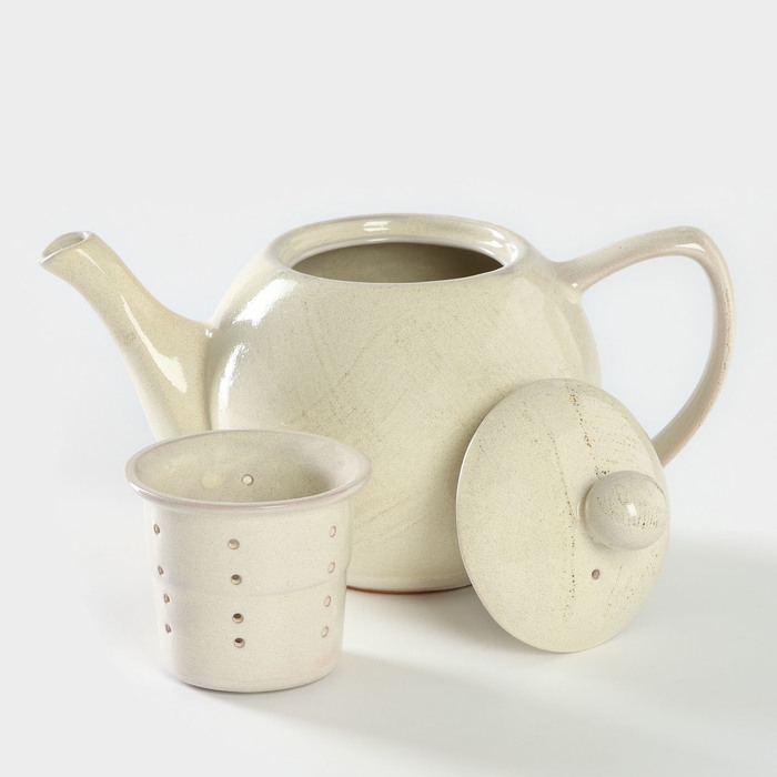 Чайник керамический &laquo;Шебби&raquo;, 1,2 л, d=8,5 см