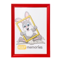 Фоторамка пластик L-1 21х30 см красный (пластиковый экран)