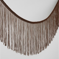 Тесьма декоративная &laquo;Бахрома&raquo;, 15 см, 5 &plusmn; 0,5 м, цвет кофейный