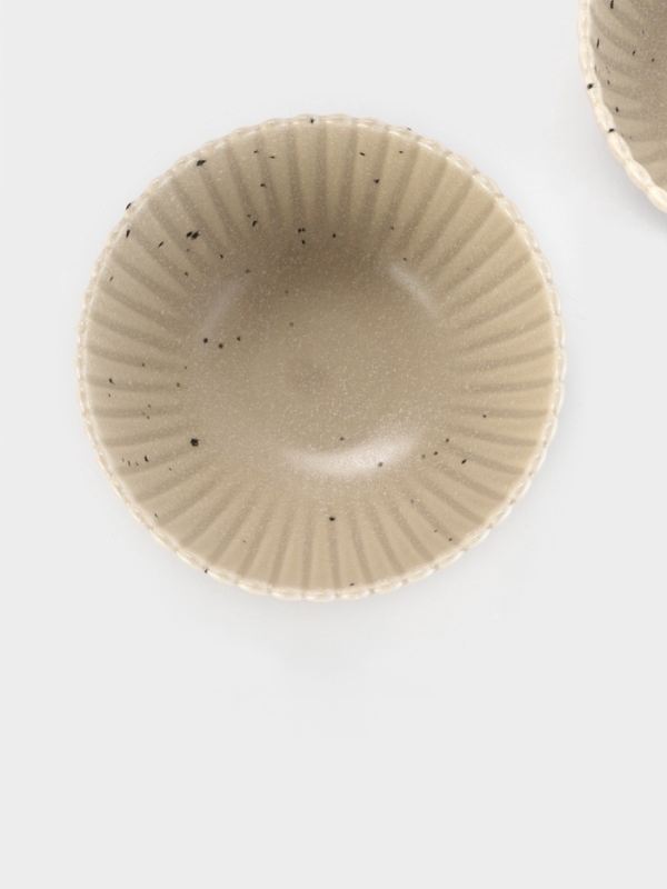 Салатники Доляна &laquo;Коралл&raquo;, d=16.1 см, набор 2 шт., керамика, бежевые