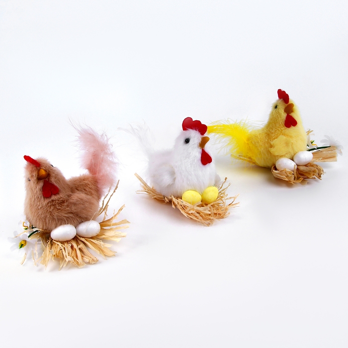 Мягкая игрушка &laquo;Курочка в гнёздышке&raquo;, 7 см, цвет МИКС