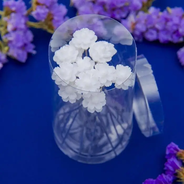 Шпилька для волос "Василёк" белый