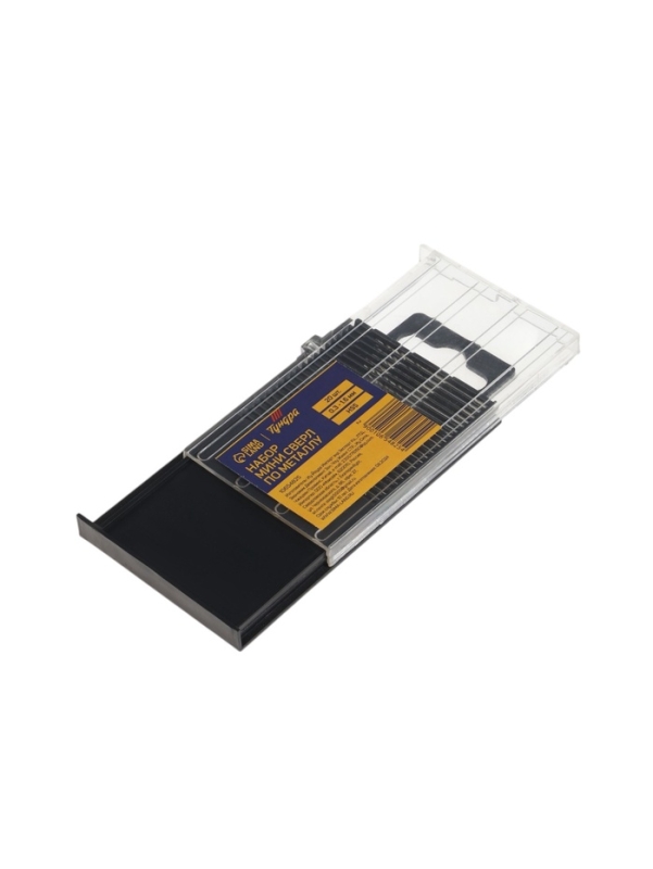 Набор мини сверл по металлу ТУНДРА, HSS, 0.3 - 1.6 мм, 20 шт.