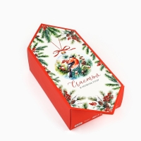 Подарочная коробка - конфета новогодняя складная &laquo;Счастья в Новом году&raquo;, 18 х 28 х 10 см, Новый год
