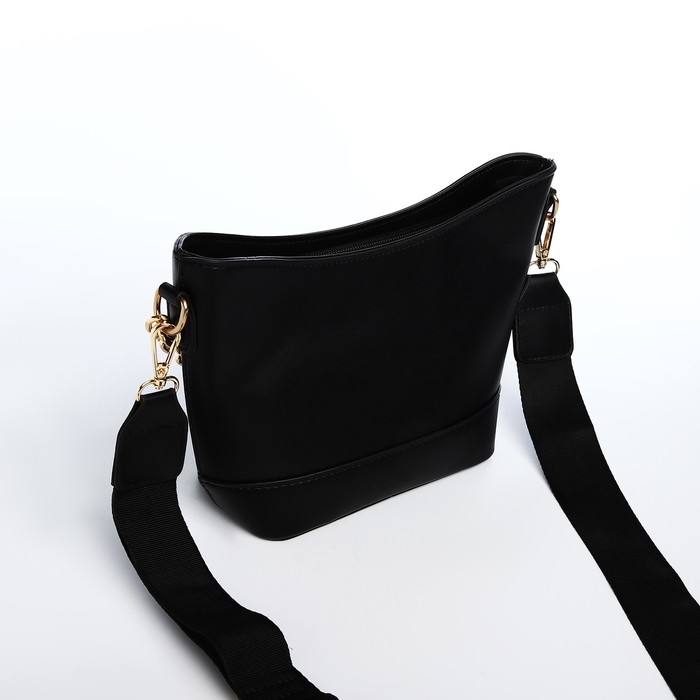 Сумка-мешок на молнии, цвет чёрный