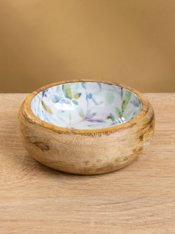 Набор розеток на подносе "Оттенки сирени" (3 шт) дерево манго 33,5х13х6,5 см