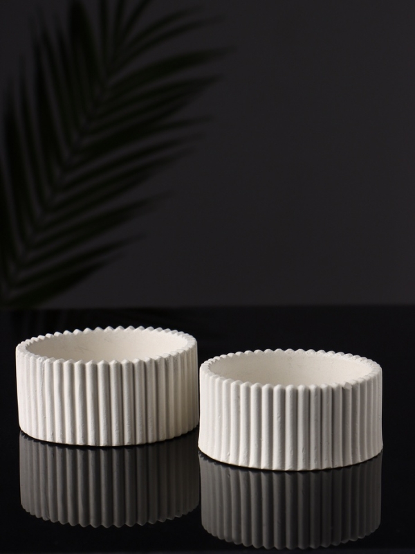 Подсвечники для свечей, 8х8х3 см, набор 2 шт