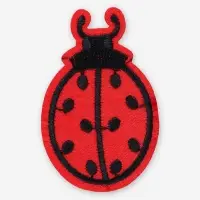 Термоаппликация &laquo;Божья коровка&raquo;, 5.7&times;3.5 см, красная