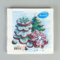 Салфетки бумажные двухслойные &laquo;Глазурь&raquo;, 33х33, 20 шт