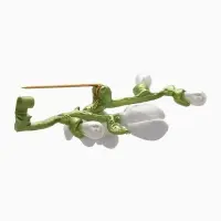 Набор брошей "Цветы" брусника, лаванда, жасмин, цветные