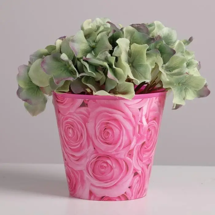 Кашпо для цветов &laquo;Розы&raquo;, 0,8 л, 11 х 12 см