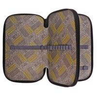 Пенал 2 секции, 125 х 205 х 40 мм, Calligrata 30П26/2 "Гейм пиксели", ламинированный картон