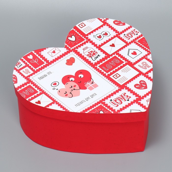 Коробка подарочная, упаковка, &laquo;Любовь повсюду&raquo;, 22 х 20 х 9 см