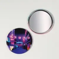 Зеркало карманное &laquo;Город&raquo;, d=7 см, разноцветное