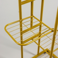 Подставка для цветов Greengo, 5 полок, 44 &times; 22 &times; 95 см, напольная, металл, цвет золотой