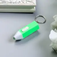Фонарик свет на кольце "Карандаш" мигает МИКС 5х1,7х1,7 см