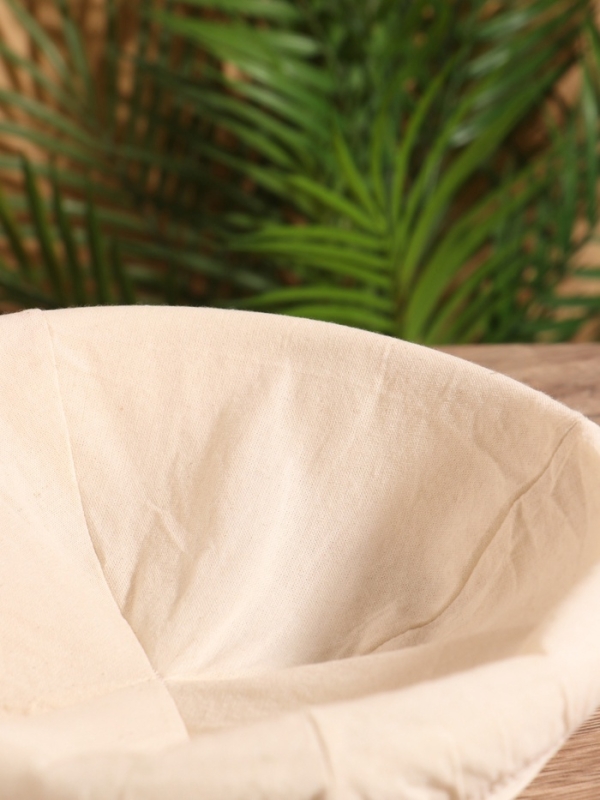 Корзинка с тканевым подкладом, 25х25х9 см, ротанг