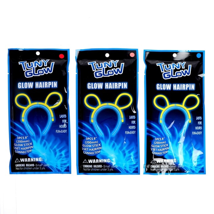 Неоновая палочка &laquo;Ободок&raquo;, цвета МИКС