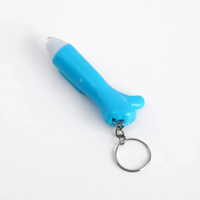 Фонарик брелок для ключей на кольце &laquo;Лайк&raquo;, 3&times;AG3, МИКС