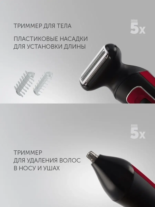 Машинка для стрижки волос и бритья PHC 3019RC Retro