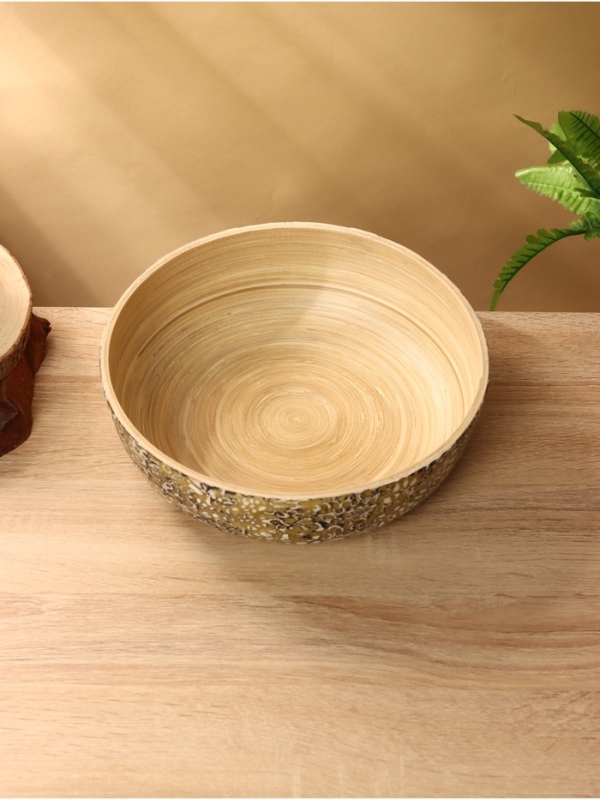 Салатник 25х25х8 см, бамбук