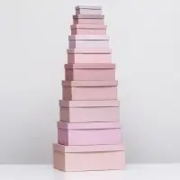 Набор коробок 10 в 1 &laquo;Пудра&raquo;, 30 х 19 х 13 - 12 х 6,5 х 4 см