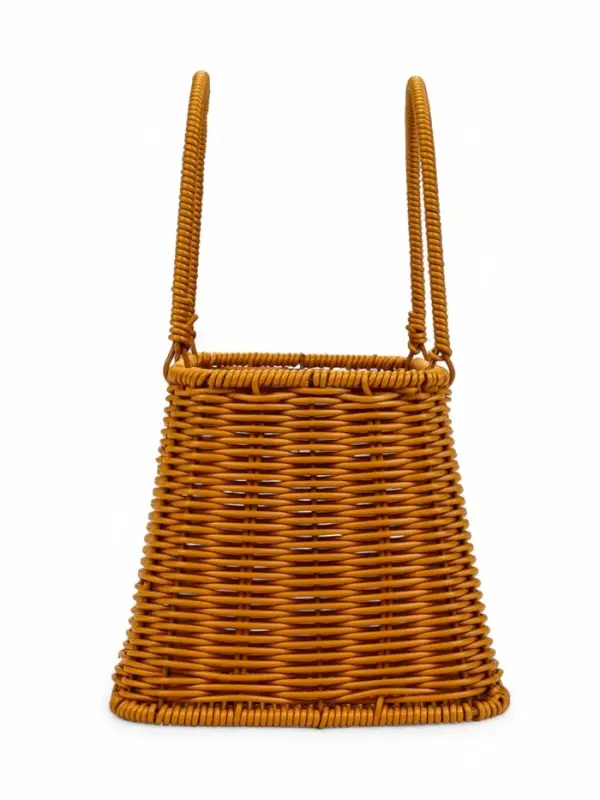 Корзина пластик 25 х 18 х 15 см, ручка14 см металл карскас коричневый