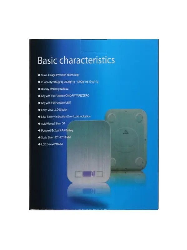 Весы кухонные LVE-028, электронные, до 5 кг, металл