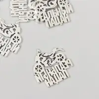 Декор металл для творчества "Реальный пацан - Мотоцикл" 2,4х2,5 см