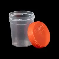 Контейнер для биоматериалов 120 мл, завинчивающаяся крышка, матовое окно, индивидуальная упаковка