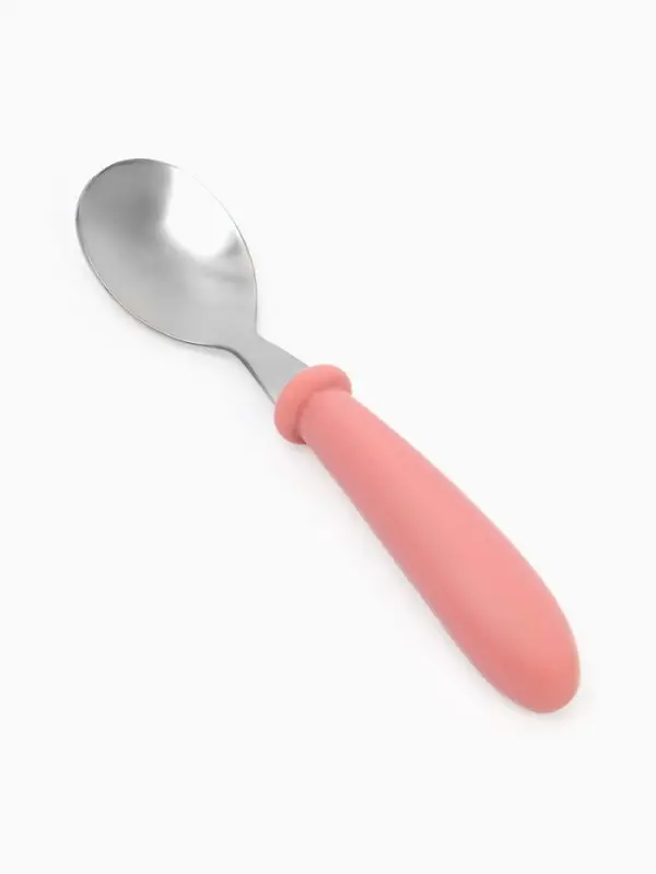 Набор детских столовых приборов в футляре: вилка, ложка Крошка Я розовый