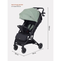 Коляска прогулочная детская RANT basic &laquo;JUNO&raquo; RA302 Beige, цвет зеленый