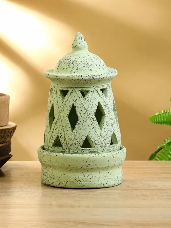 Подсвечник терракота "Фонарь" 16х16х26 см