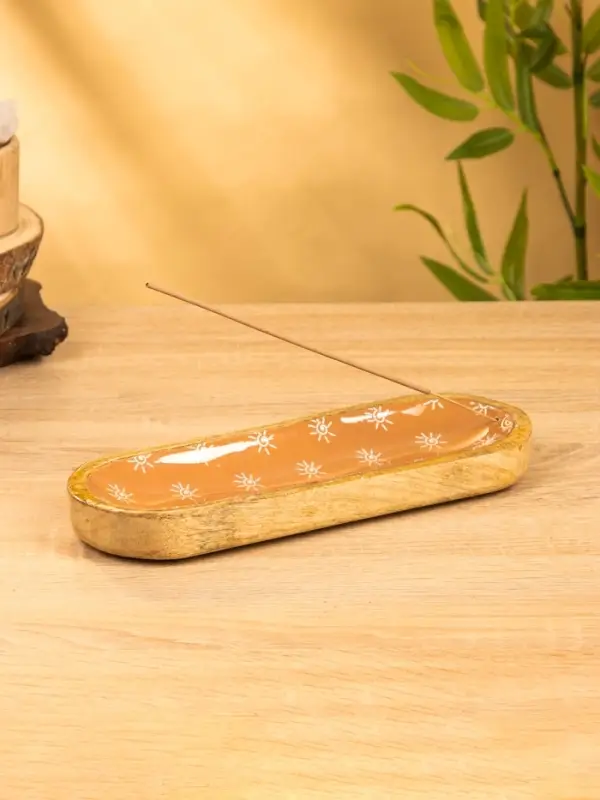 Подставка под благовония "Сани" 28х10х3 см, манговое дерево