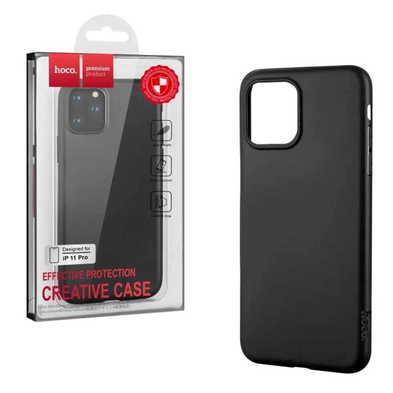 Чехол IPh 11 Pro TPU черный Creative Case HOCO