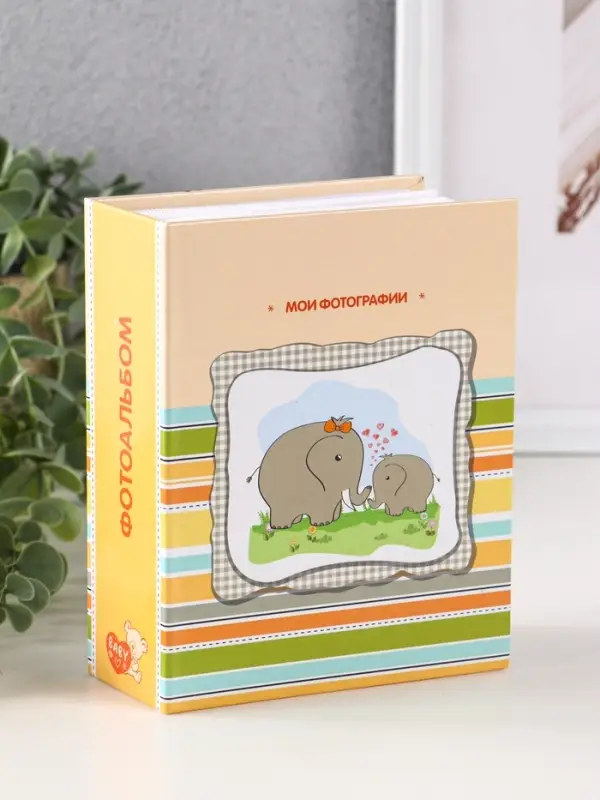 Фотоальбом 100 фото "Мишка" 10X15см, ПП карм.