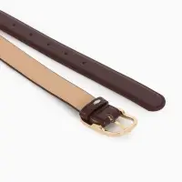 Ремень жен 05-01-01-01, Июнь2512, 3*0,3*110 см, без винта, пряж золото, 1 прокол, коричневый   10903