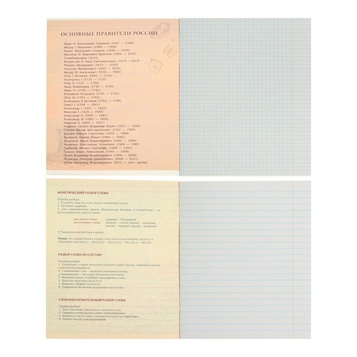 Комплект предметных тетрадей 48 листов &laquo;Металл&raquo;, 10 предметов, со справочным материалом, обложка мелованный картон, блок №2, белизна 75% (серые листы)