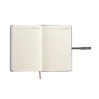 Ежедневник недатированный формат А5, с хлястиком, 112л, линия, пвх, Узор Серый