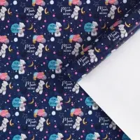 Бумага упаковочная глянцевая &laquo;Космос&raquo;, 70х100 см