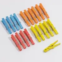 Прищепки бельевые &laquo;Кубаночка&raquo;, 8 см, 20 шт, цвет МИКС