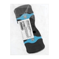 Скребок ТУНДРА, двухсторонний - пластик-металл, обрезиненная рукоятка, 45 мм