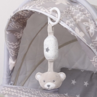 Подвеска - погремушка &laquo;Серый мишка&raquo;, на кроватку, коляску, Крошка Я