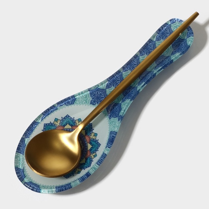 Подставка стеклянная под ложку Доляна &laquo;Анха&raquo;, 21,5&times;7,7 см