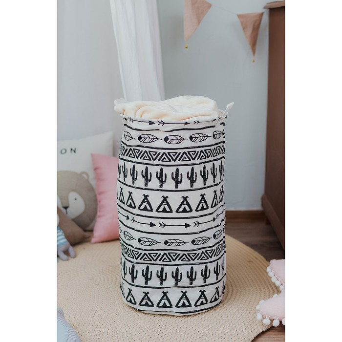 Корзина для белья Доляна &laquo;Мексика&raquo;, 35&times;35&times;60 см