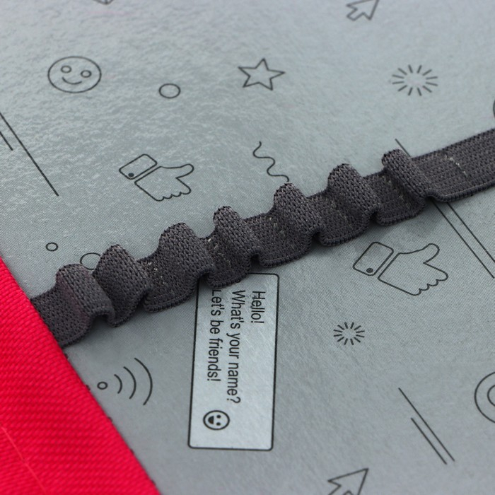 Пенал 3 секции, вкладка внутри, 140 х 210 х 40 мм, тканевый, Calligrata TOP Block "Котик"