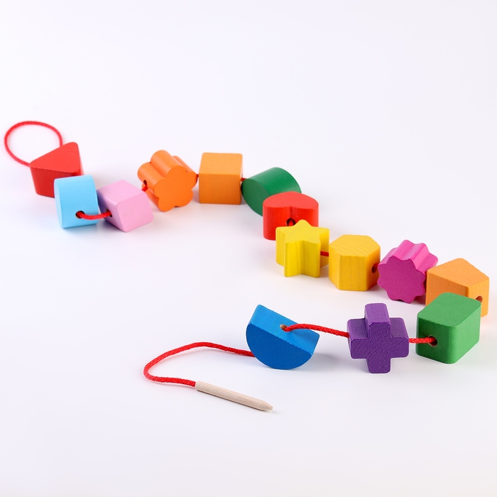 Счётный материал &laquo;Бусы. Геометрия&raquo;, 15 деталей