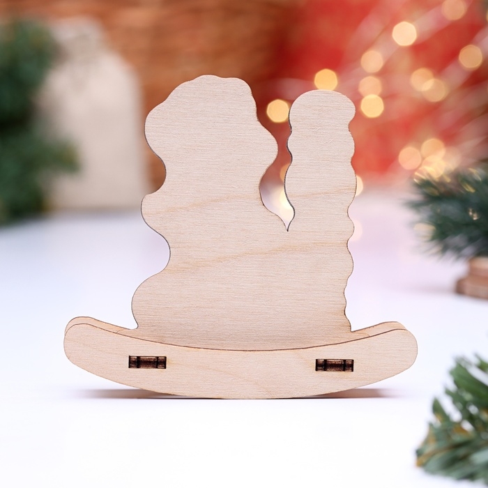 Новый год. Сувенир символ года качалка "Змейка 2025", 9,7 х 8,9 х 2 см