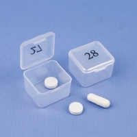 Таблетница - органайзер на месяц, 21,3 &times; 17,5 &times; 2,7 см, 30 секций, цвет прозрачный